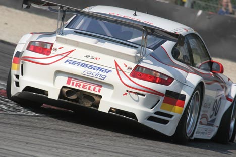 Lars Erik Nielsen i sin Porsche 997 GT3 RSR